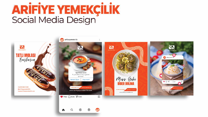 Ev Yemekleri Dükkanı - Sosyal Medya tasarımı 