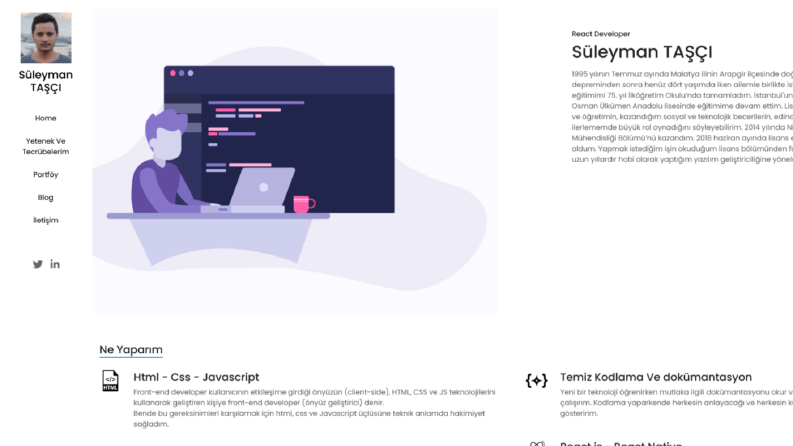 Portfolyo - Kişisel Web Sitesi