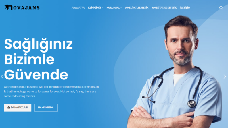 Medikal Web Sitesi Tasarımı