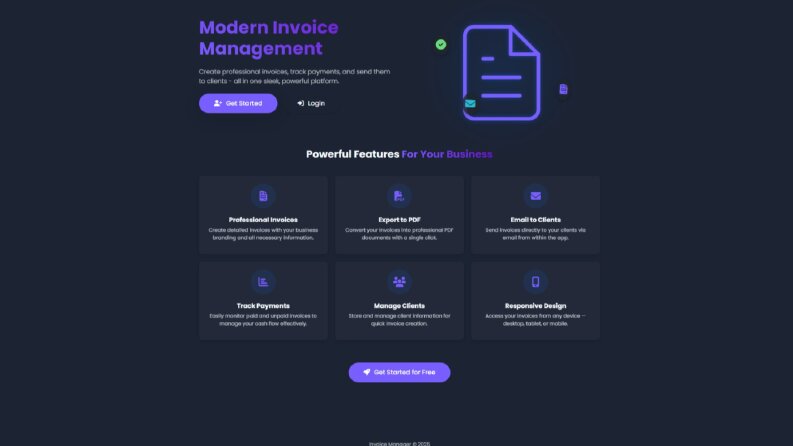 Fatura Yöneticisi – Full-Stack Web Uygulaması