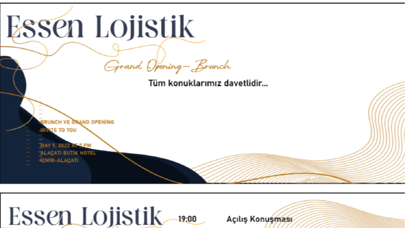 Essen Lojistik Davetiye Kartı