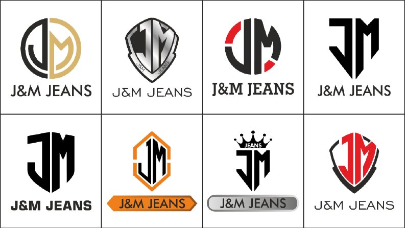 J&M JEANS - Logo tasarımları