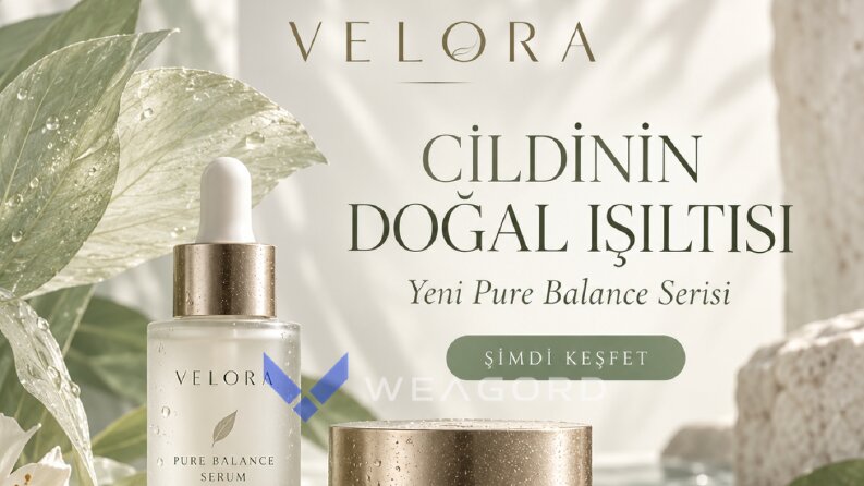 Velora Kozmetik Reklam Banner Tasarımı