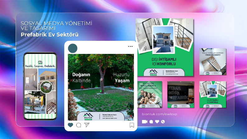 Prefabrik Ev Sektörü Sosyal Medya Tasarım Çalışması