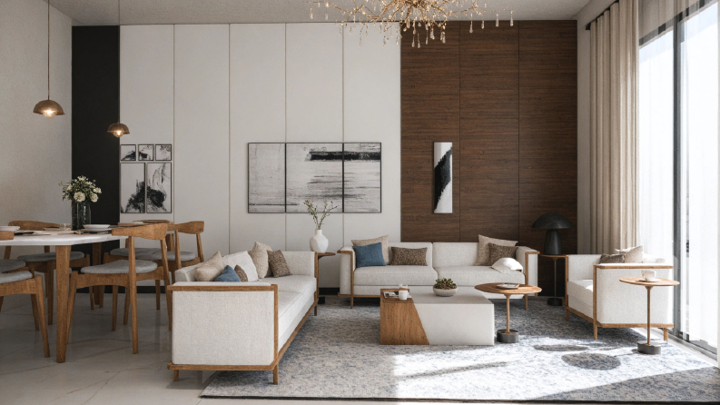 İç Mekan 3D Modelleme - Mutfak, Salon, Yatak Odası