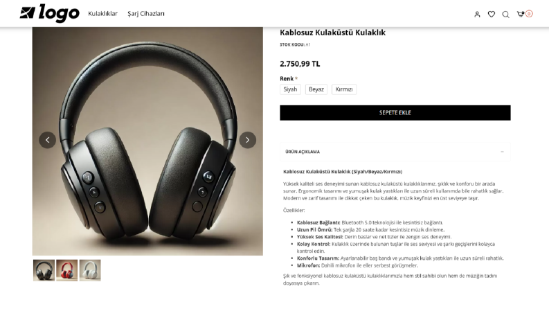 Teknoloji Firması E-Ticaret Sitesi