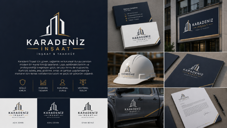 Karadeniz İnşaat – Kurumsal Logo ve Marka Kimliği Tasarımı