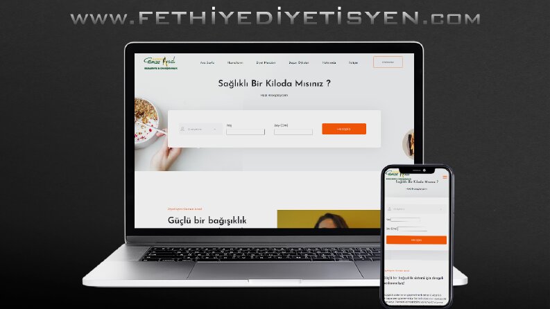 Diyetisyen Gamze Arsal İçin Hazırlamış Olduğum Web Sitesi
