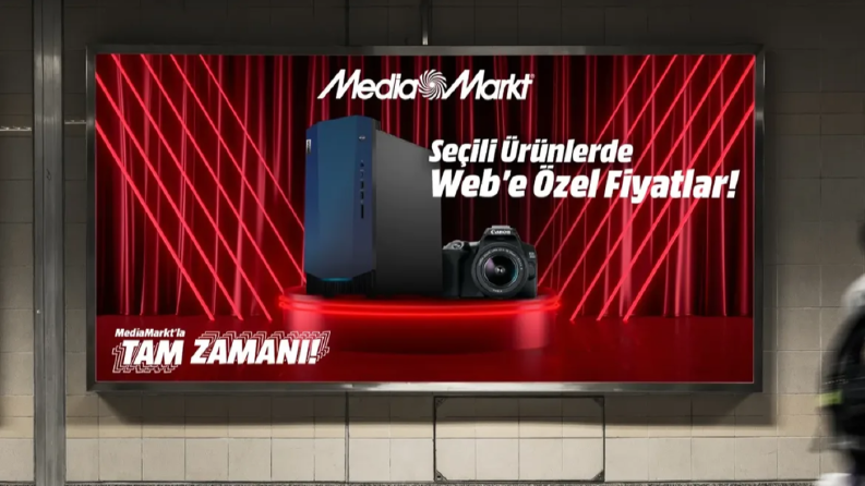 Mediamarkt için hazırladığım outdoor çalışması