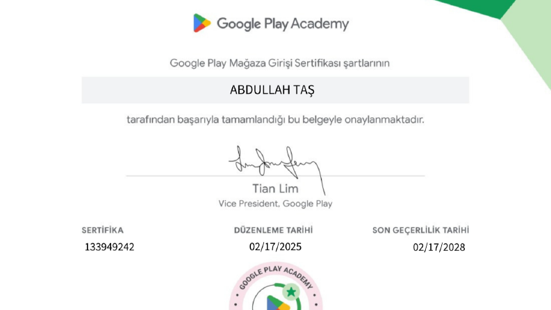 Google Play Academy - Store Listing Certificate