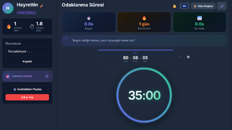 Asistanfucus: Firebase Tabanlı EdTech Odaklanma Platformu (SaaS/MVP)