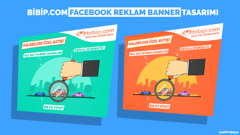 Bibip.com facebook reklam banner tasarımı