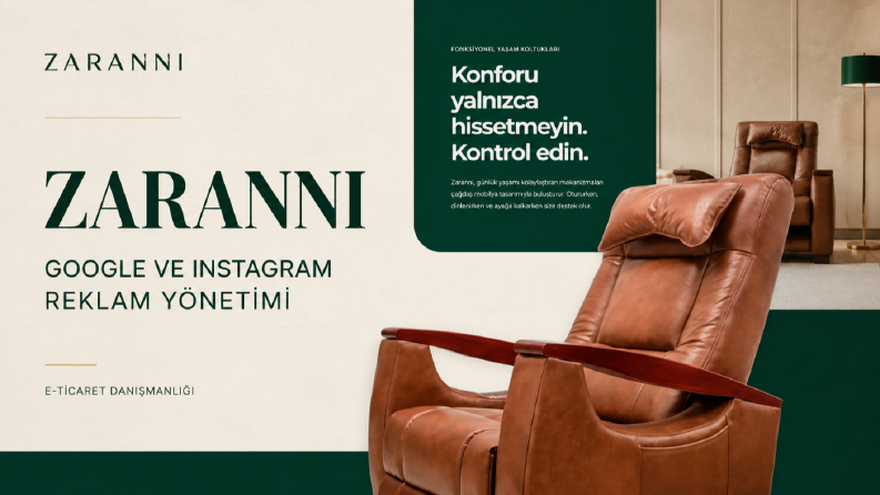 Zaranni için Google ve Instagram reklam yönetimi