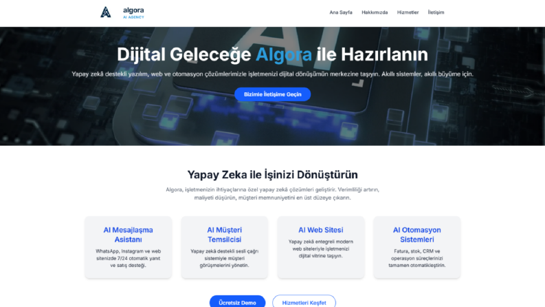 Algora – Dijital Dönüşüm Web Platformu