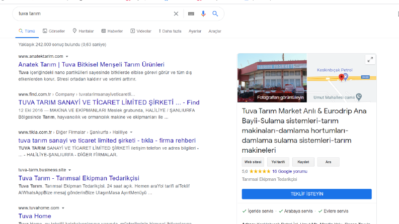 Tuva Tarım Harita Hizmeti