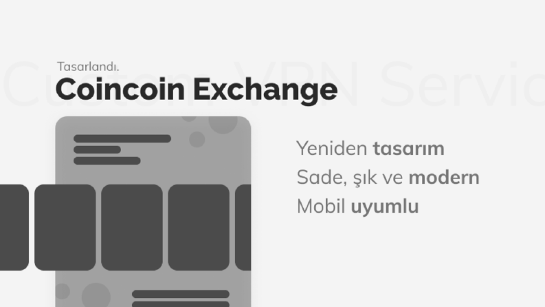 Coin exchange landing page