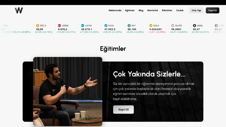 Eğitim Platformu - Web Sitesi