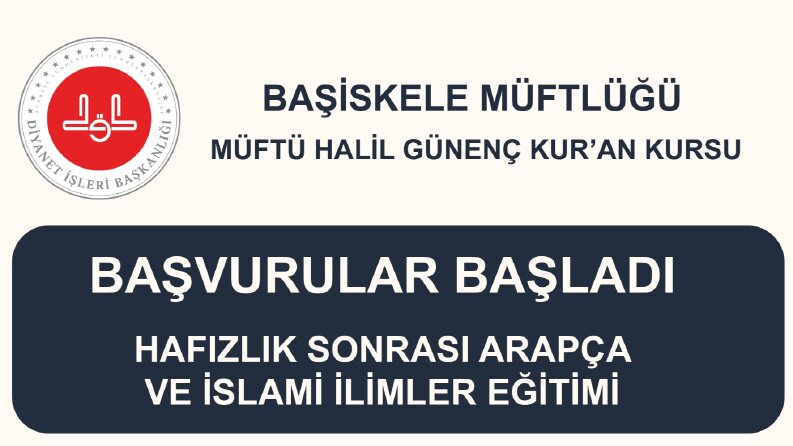 Diyanet Kursu Başvuru Afişleri & Belgeleri