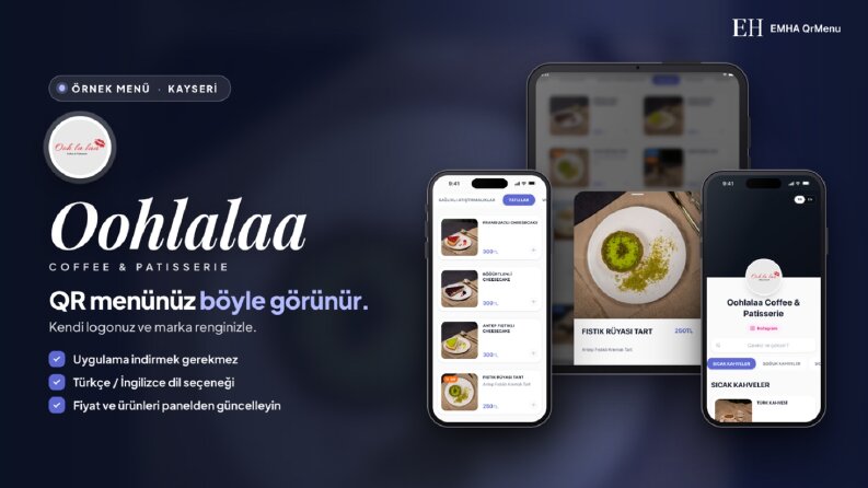 Oohlalaa Coffee & Patisserie – Kafe QR Menüsü