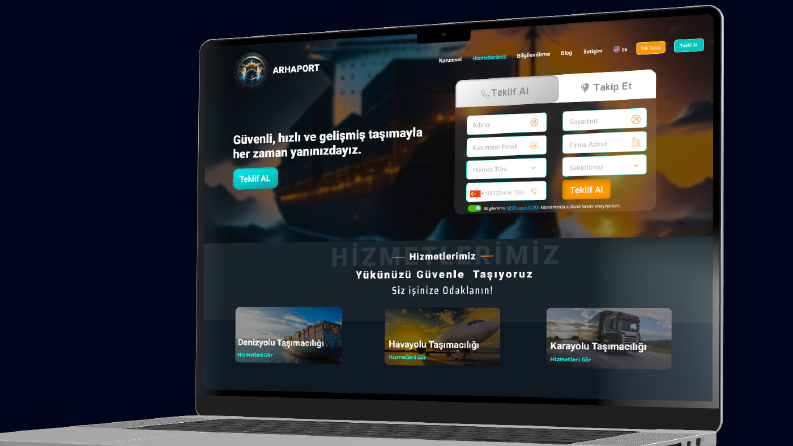 Nakliye Şirketi İçin Web Site