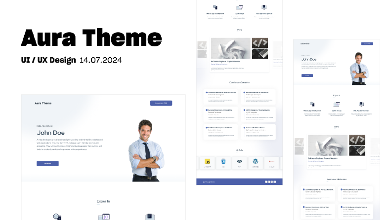 Aura Theme - Web UI Design 