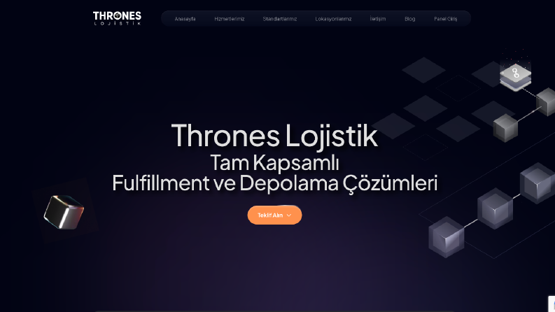WordPress Kurumsal Hizmet Sitesi: Thrones Lojistik