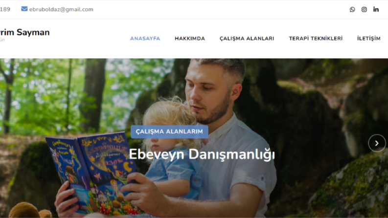 Sade, Şık, Mobil Uyumlu Psikolojik Danışmanlık Websitesi