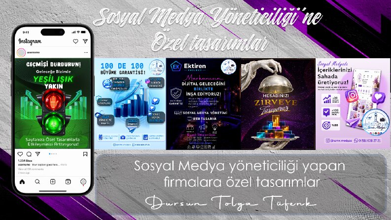 SOSYAL MEDYA YÖNETİCİLİĞİNE ÖZEL TASARIMLAR