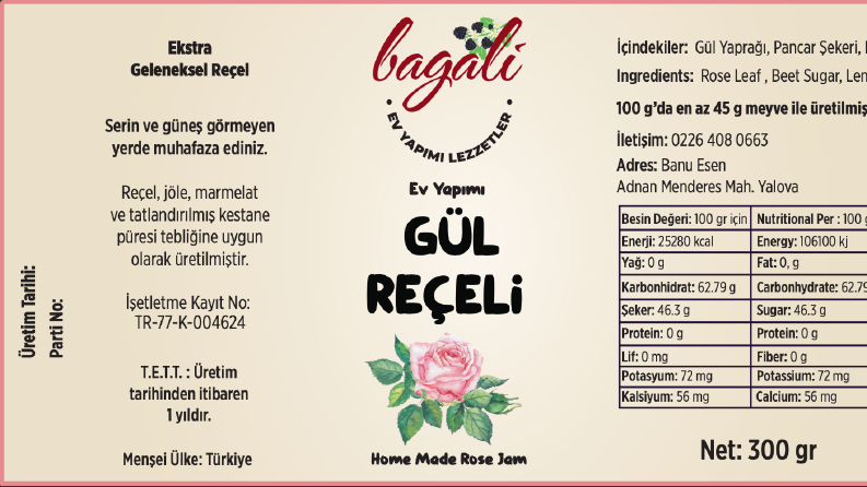 Yöresel Ürünler için Etiket Tasarımı 