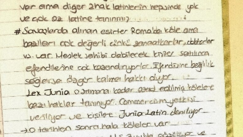 El yazısı örneklerim