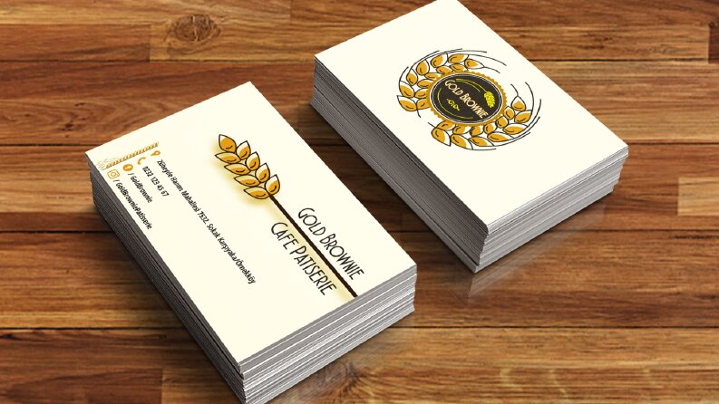 Gold Brownie - Kartvizit Tasarımı