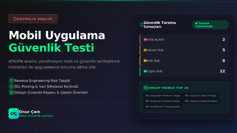 Mobil Uygulama Güvenlik Analizi & Penetrasyon Testi