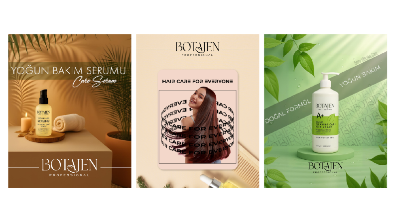 Botajen Saç Bakım Markası Post Tasarımı