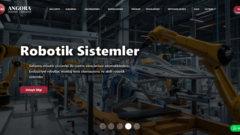 Endüstriyel Otomasyon ve Yazılım Tanıtım Sitesi
