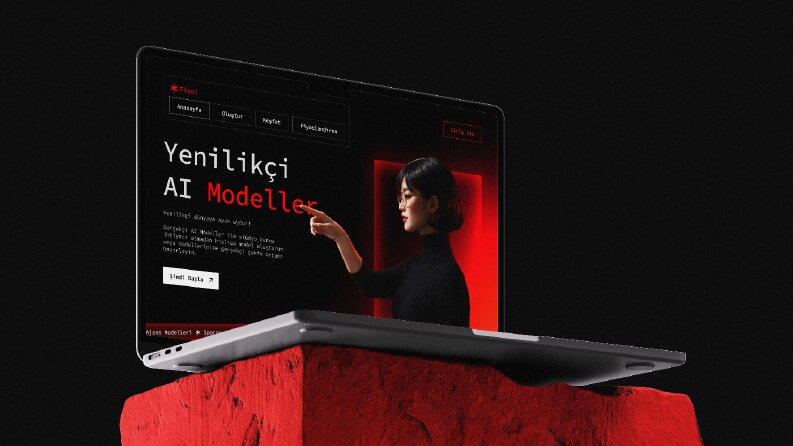 AI Model Website Hero Design