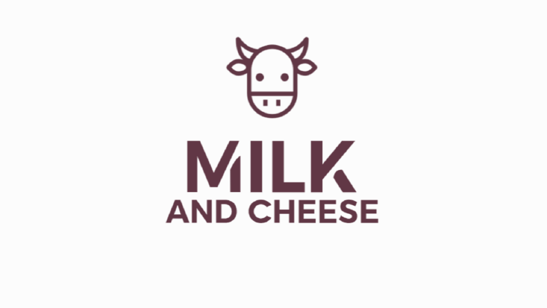 milk and cheese konsept ve logo tasarımı