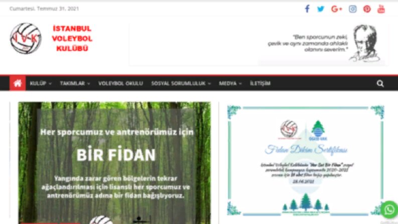 İstanbul Voleybol Kulübü - WordPress Sitesi