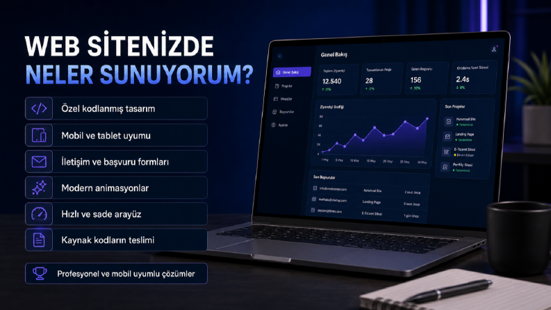 Özel Kodlanmış Mobil Uyumlu Web Sitesi