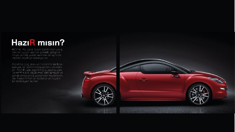 Peugeot RCZ Katolog Tasarımı