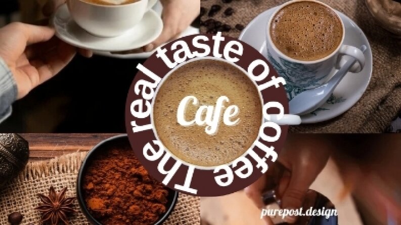 Sade, Modern ve Estetik Kafe Sosyal Medya Post Tasarımı