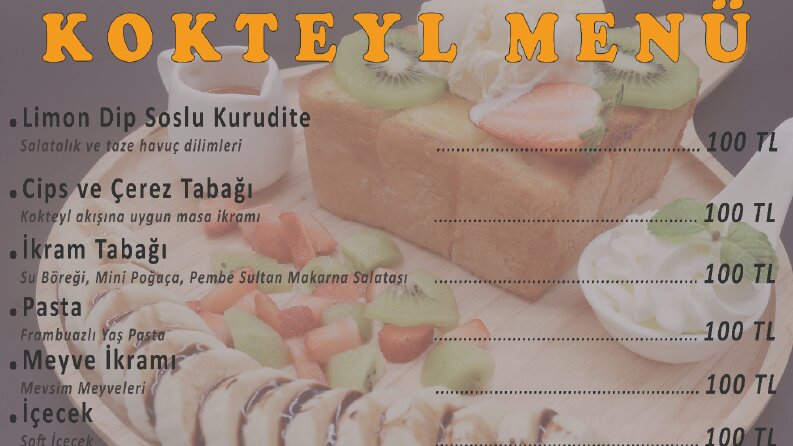 MENÜ TASARIMI