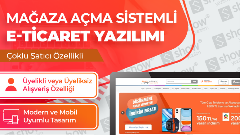 Mağaza Açma Sistemli E-Ticaret Yazılımı