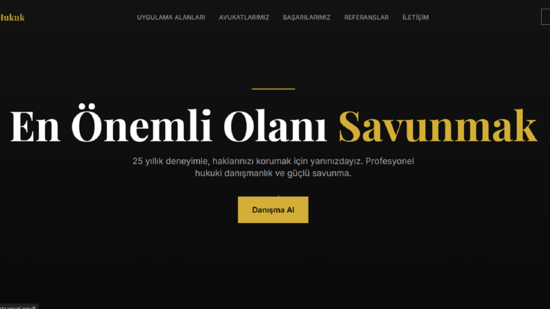 Hukuk Bürosu Web Sitesi