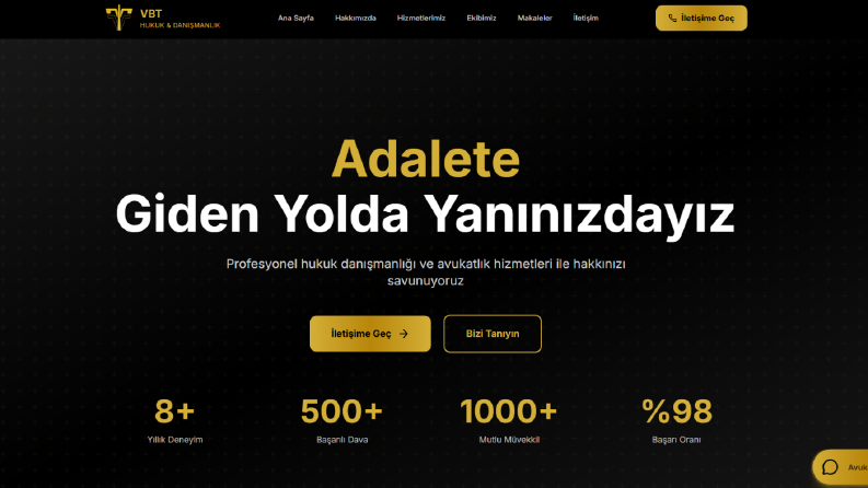 Hukuk Bürosu İçin Kurumsal ve Profesyonel Web Sitesi