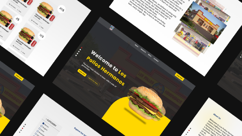 Restoran zincirinin web sitesi 