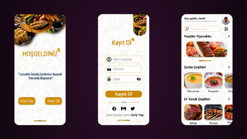 Restoran İçin UI/UX Tasarım