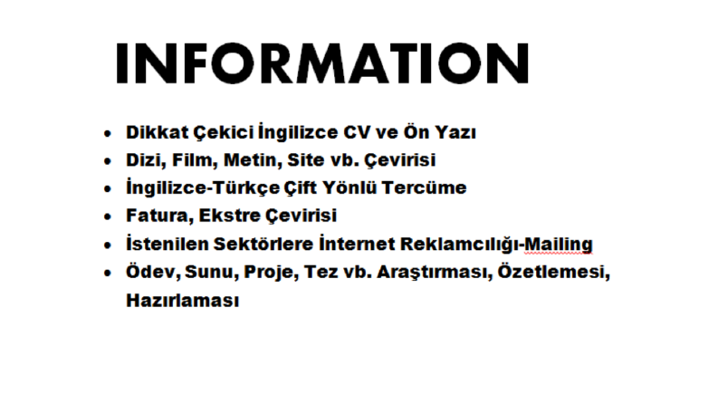 İş örneğim