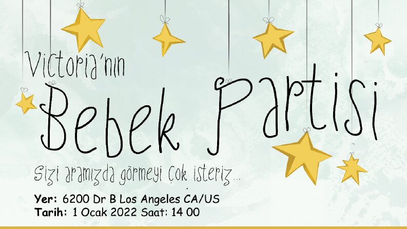 Baby Shower Örnek