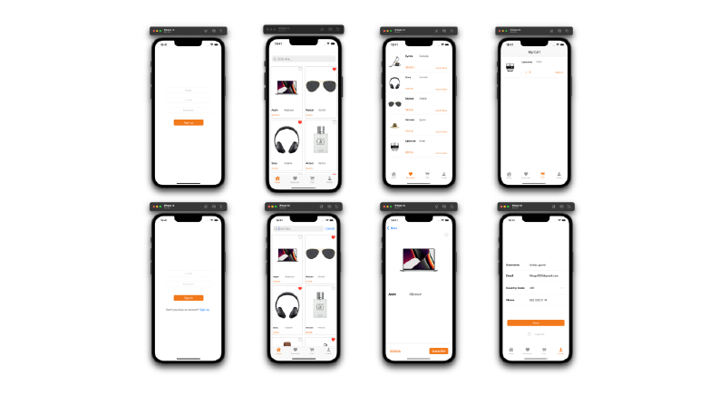 Basit E-Ticaret IOS Uygulaması