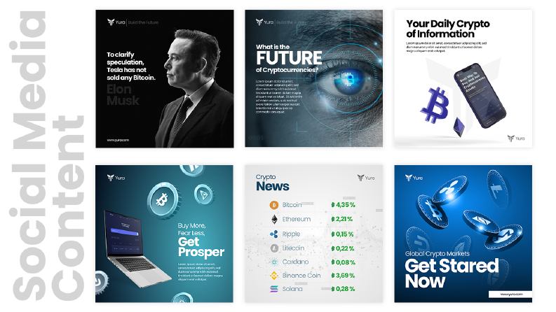 Yura Crypto Social Media Concept 